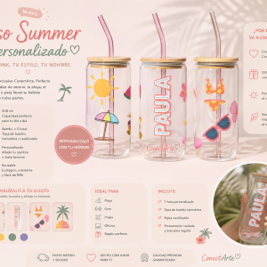Vaso summer Personalizado - ConectArte
