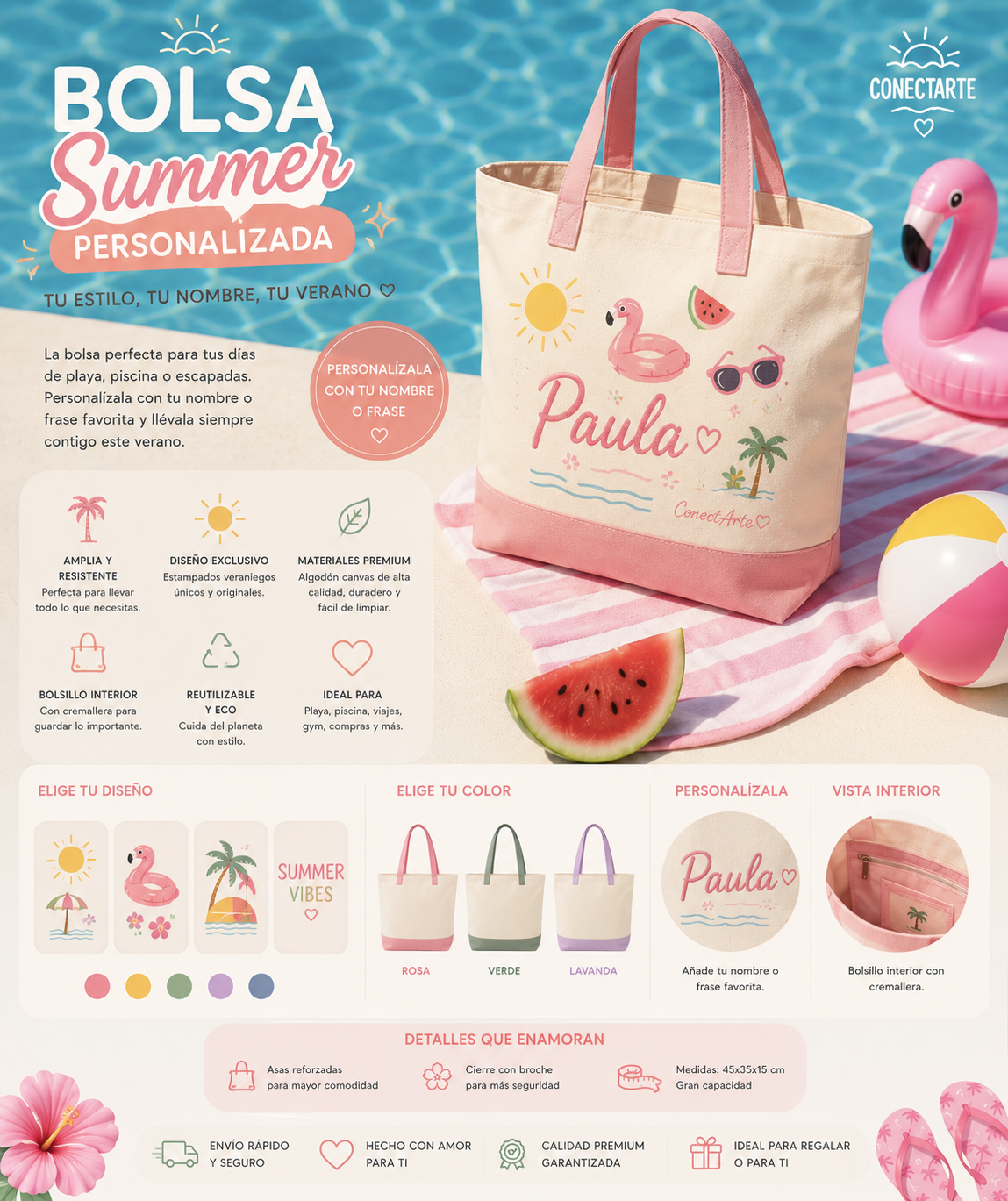 Bolsa Summer Personalizada - ConectArte